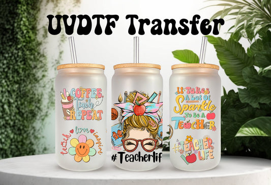 UVDTF Wrap Teacher, Teach Coffee Repeat