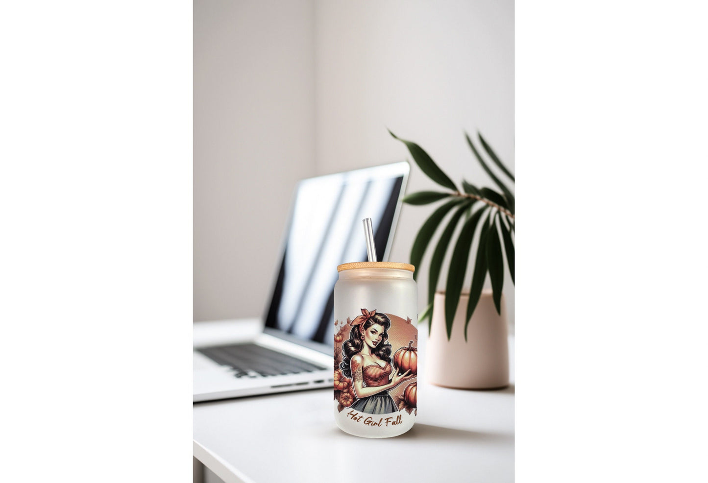 UVDTF Wrap Hot Girl Fall Coquette Bows for 16oz Can Glass Tumbler, Ready to Apply, Permanent Waterproof Adhesive