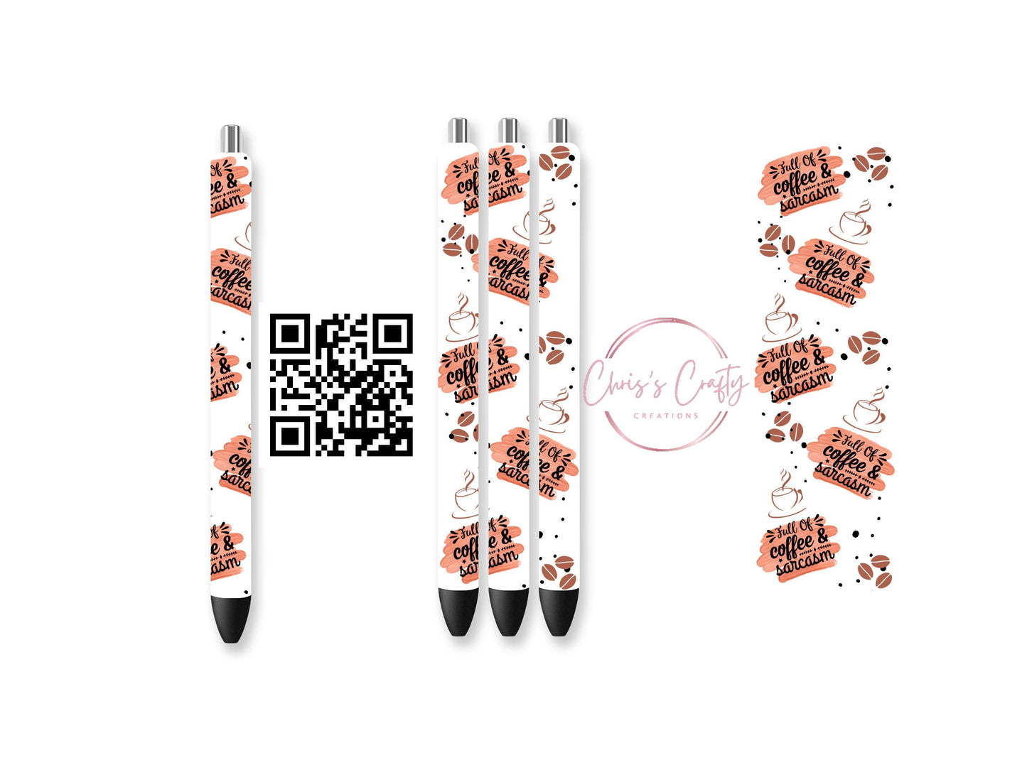 UVDTF Pen Exclusive Full of Coffee and Sarcasm