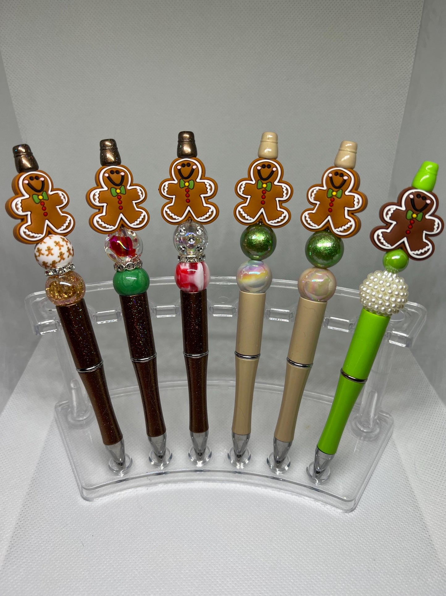 Beaded Pen Gingerbread Man Ink Pen, Christmas Pen, Nurse Gifts, Teacher Gifts, Graduation Gifts, Gifts for Her, Retractable Pen