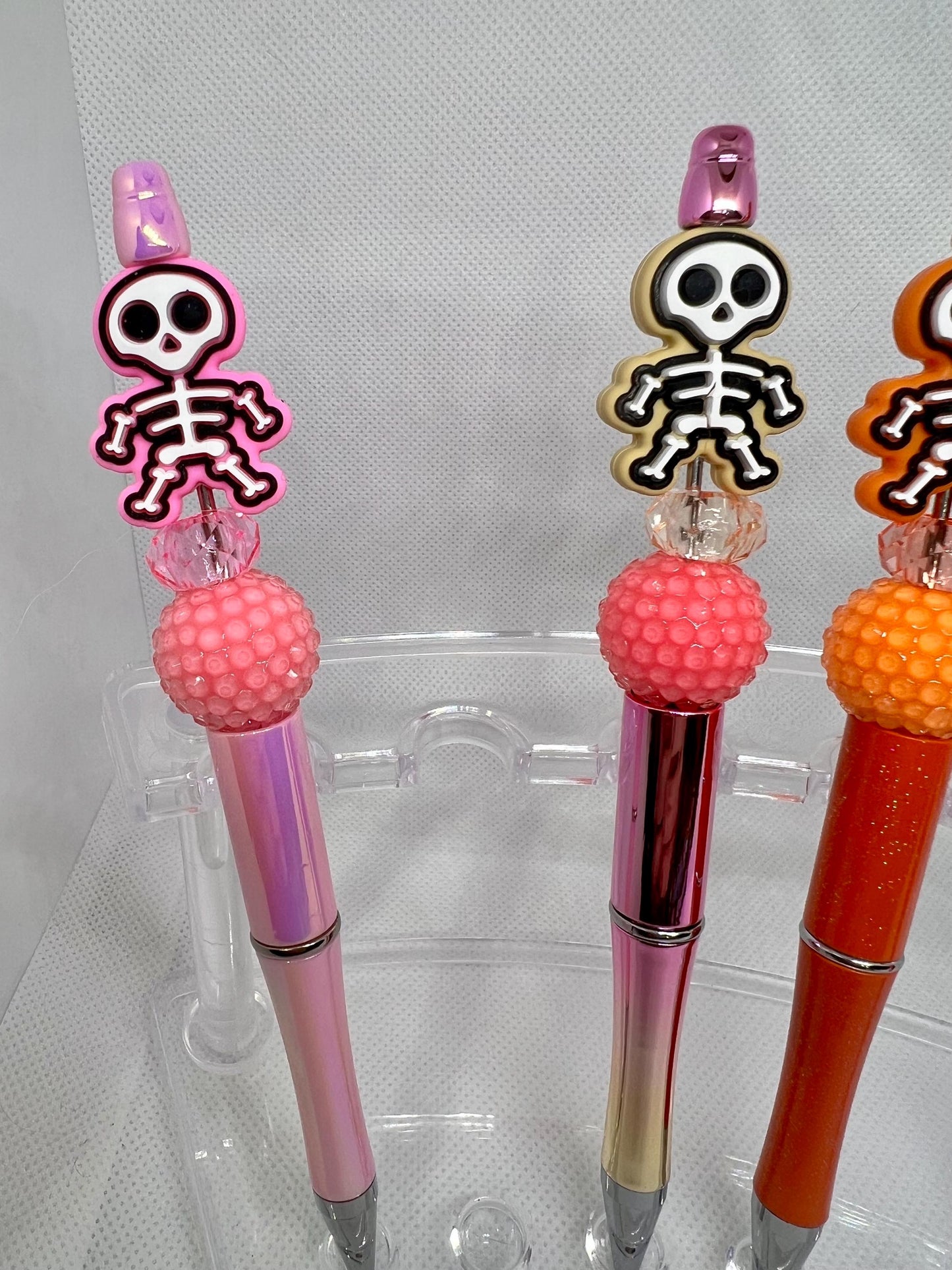 Cute Skeleton Beaded Pen