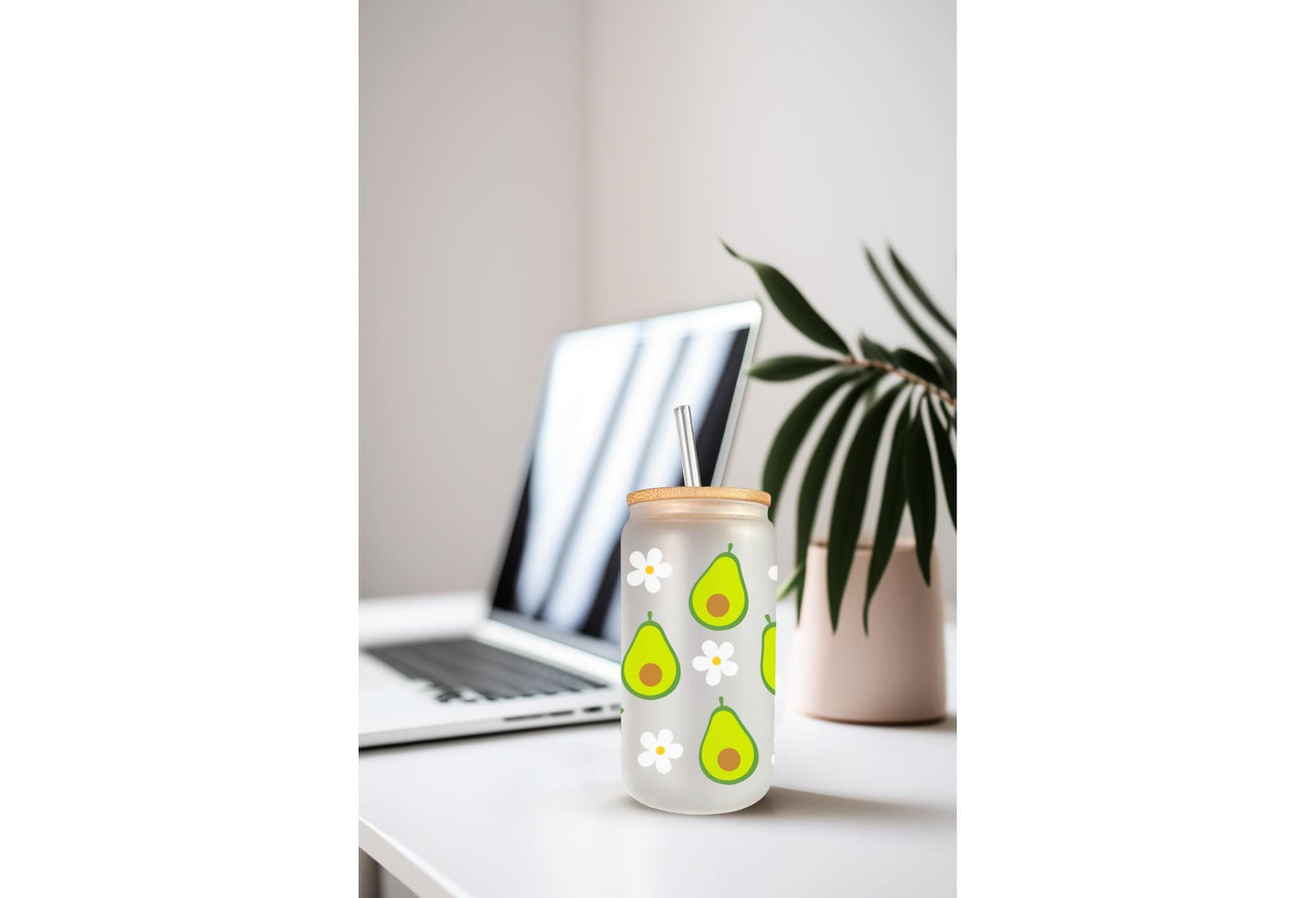 UV DTF Wrap Avocado & Daisy