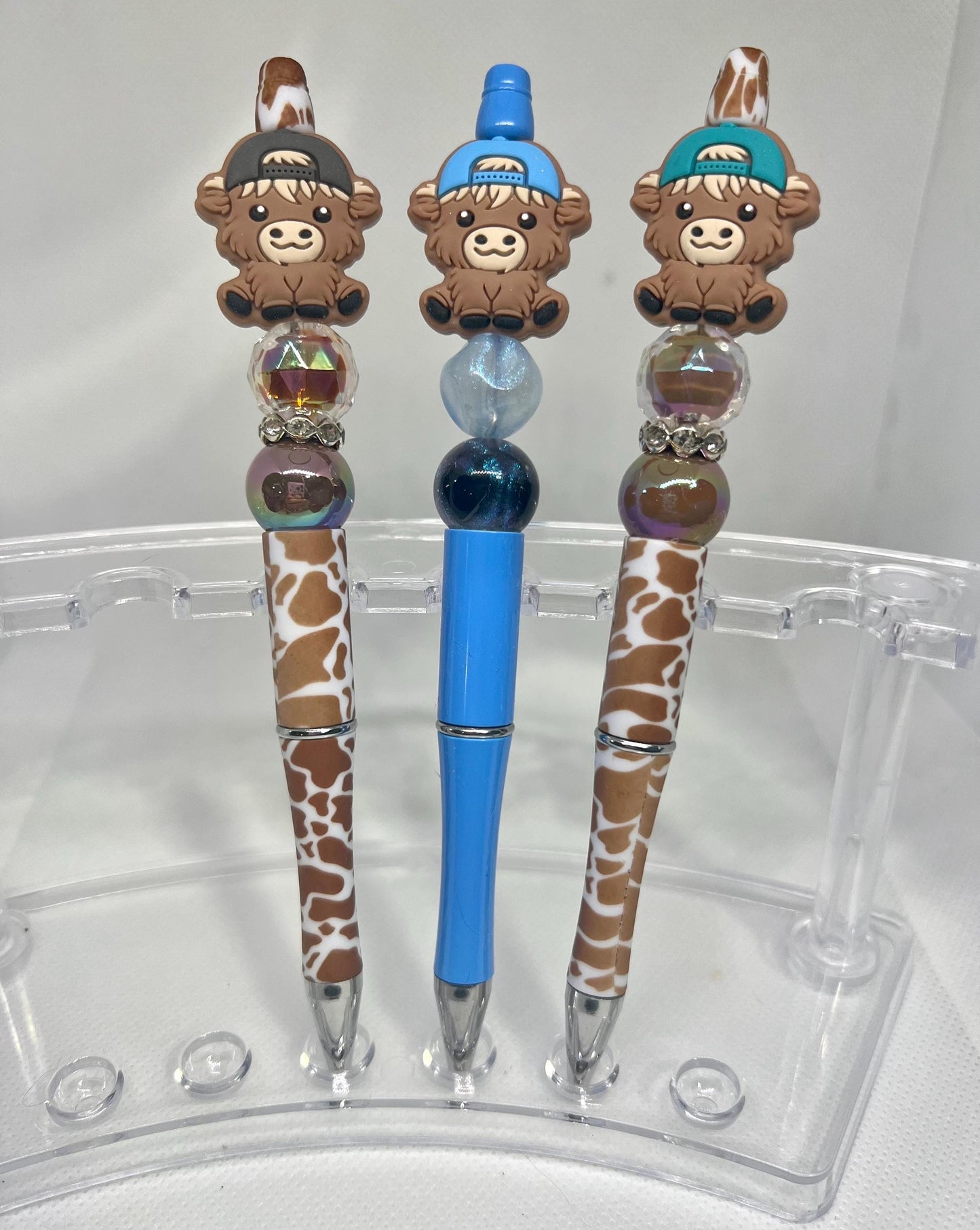 Beaded Pen Highland Cow Ball Cap