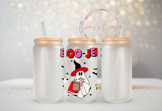UVDTF Decal Boo-Jee, Halloween Decal, Ready to apply, Permanent adhesive Waterproof