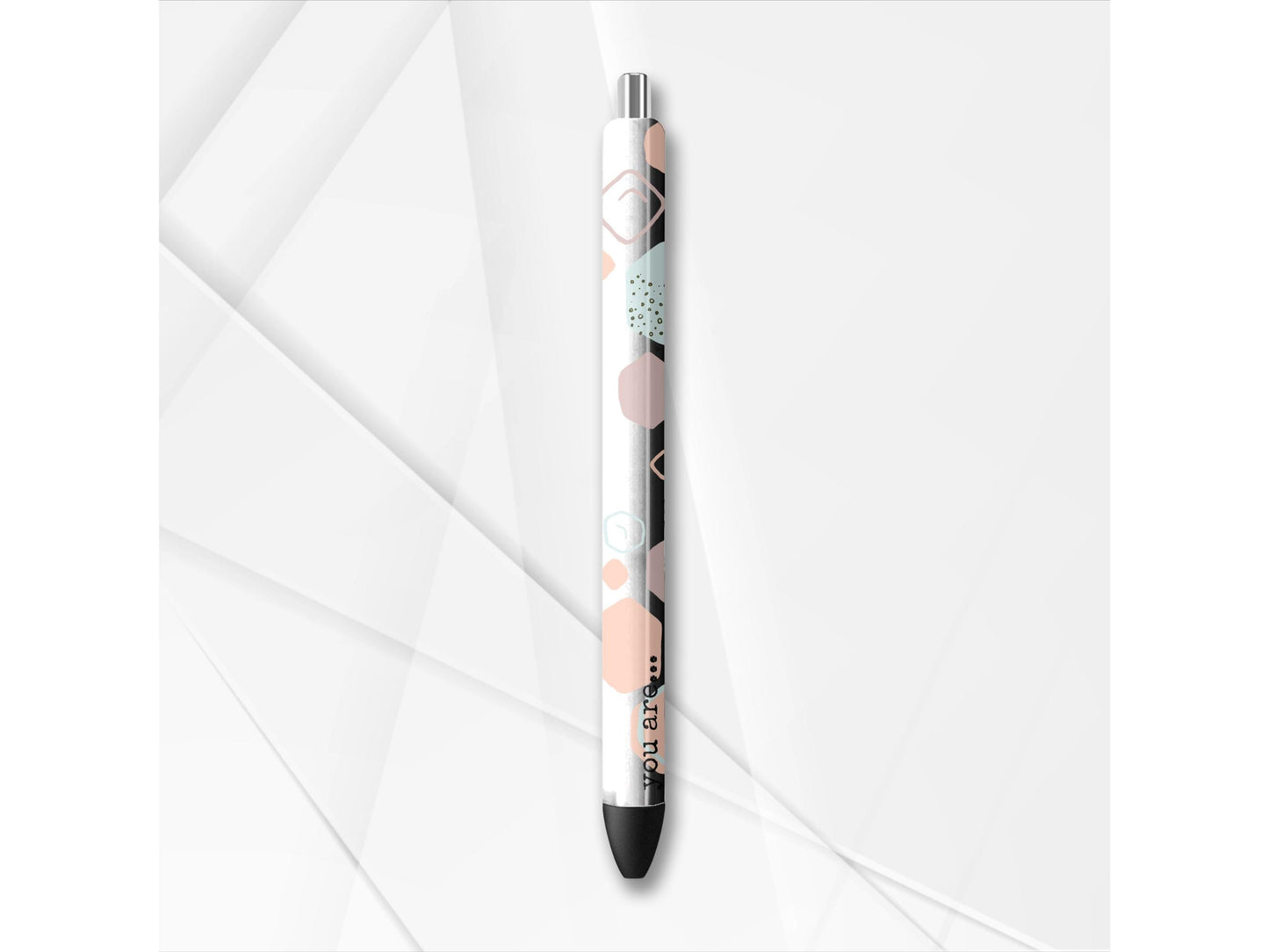 UVDTF Wrap Positive Quote for Ink Joy or Glitter Metal Pen, Worthy Chosen Love Pen Wrap, Ready to apply, Permanent Waterproof Adhesive