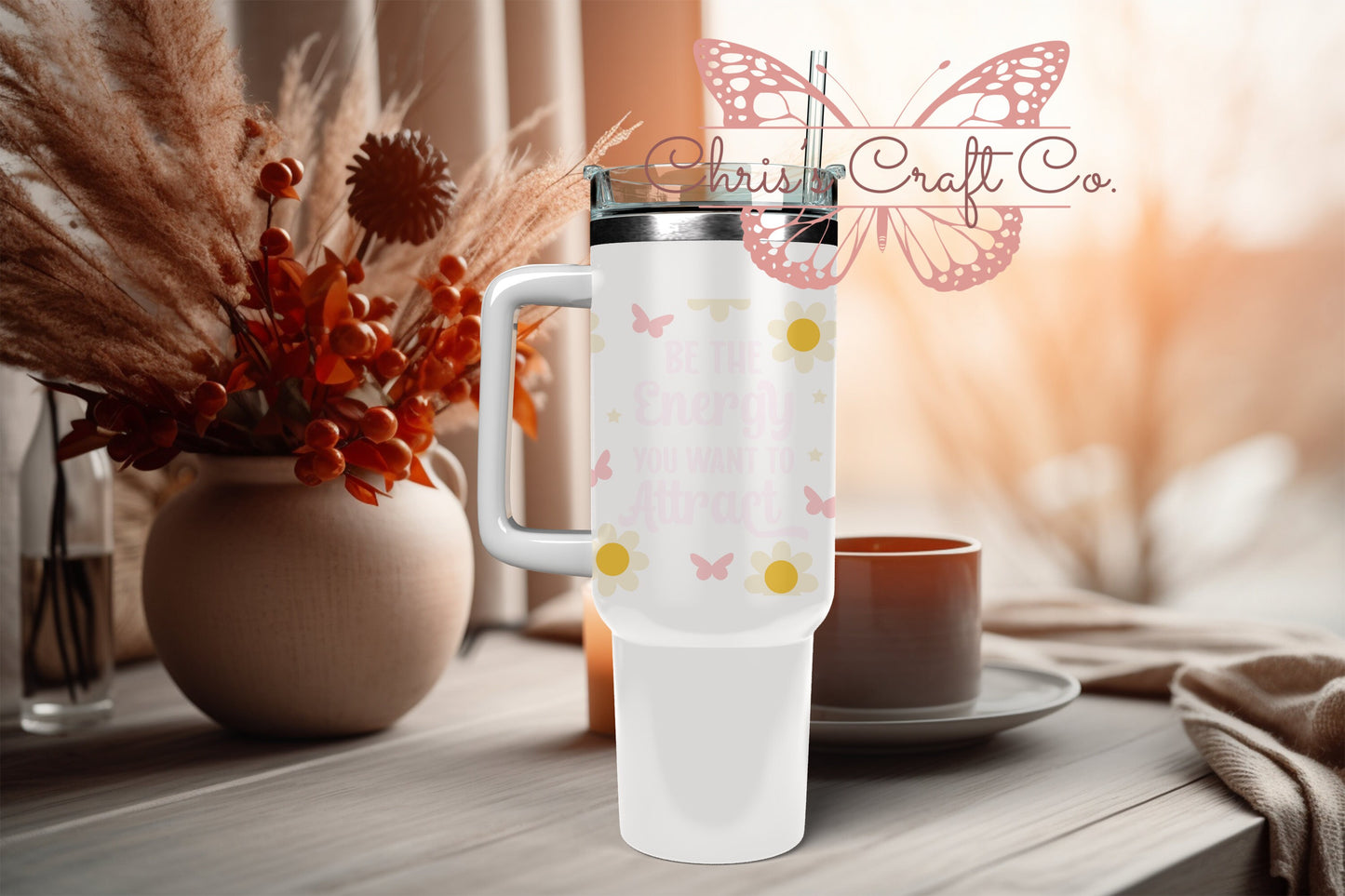 UVDTF Wrap Be the Energy you Want to Attract  16oz Can Glass Mug Tumbler, Ready to apply, Permanent Waterproof Adhesive, Add on a Can Glass