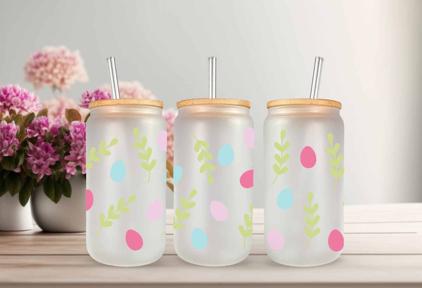 UVDTF Wrap Easter Egg 16oz Can Wrap Mug Tumbler, Easter Egg Wrap,  Ready to apply, Permanent Waterproof  Adhesive