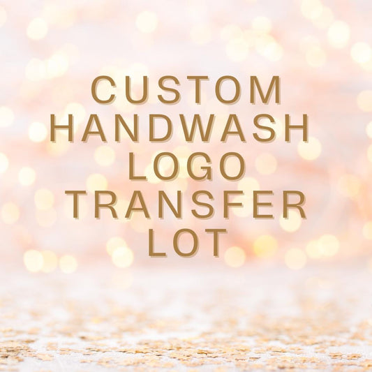 Custom UVDTF Handwash Logo Transfer Sets for Personalization, Ready to apply, Permanent Waterproof Adhesive
