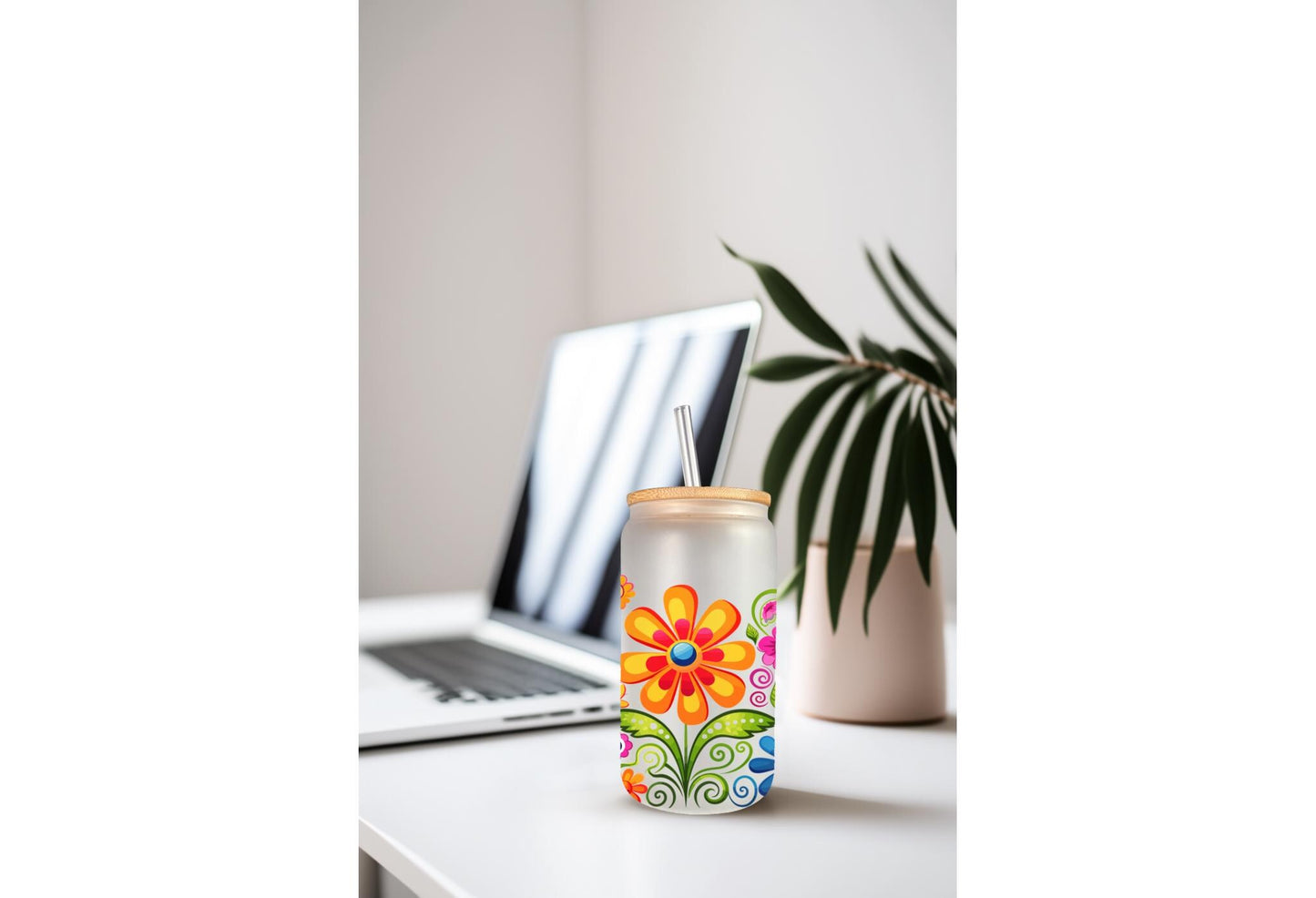 UVDTF Wrap Colorful Retro Flowers