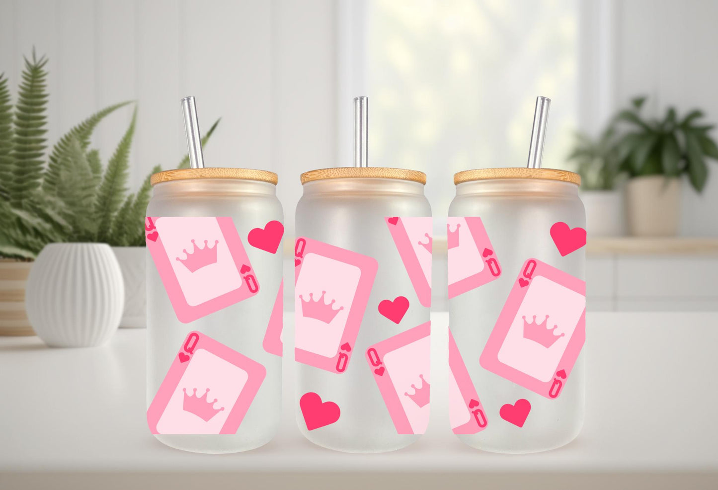 UVDTF Wrap Valentine Queen of Hearts Card