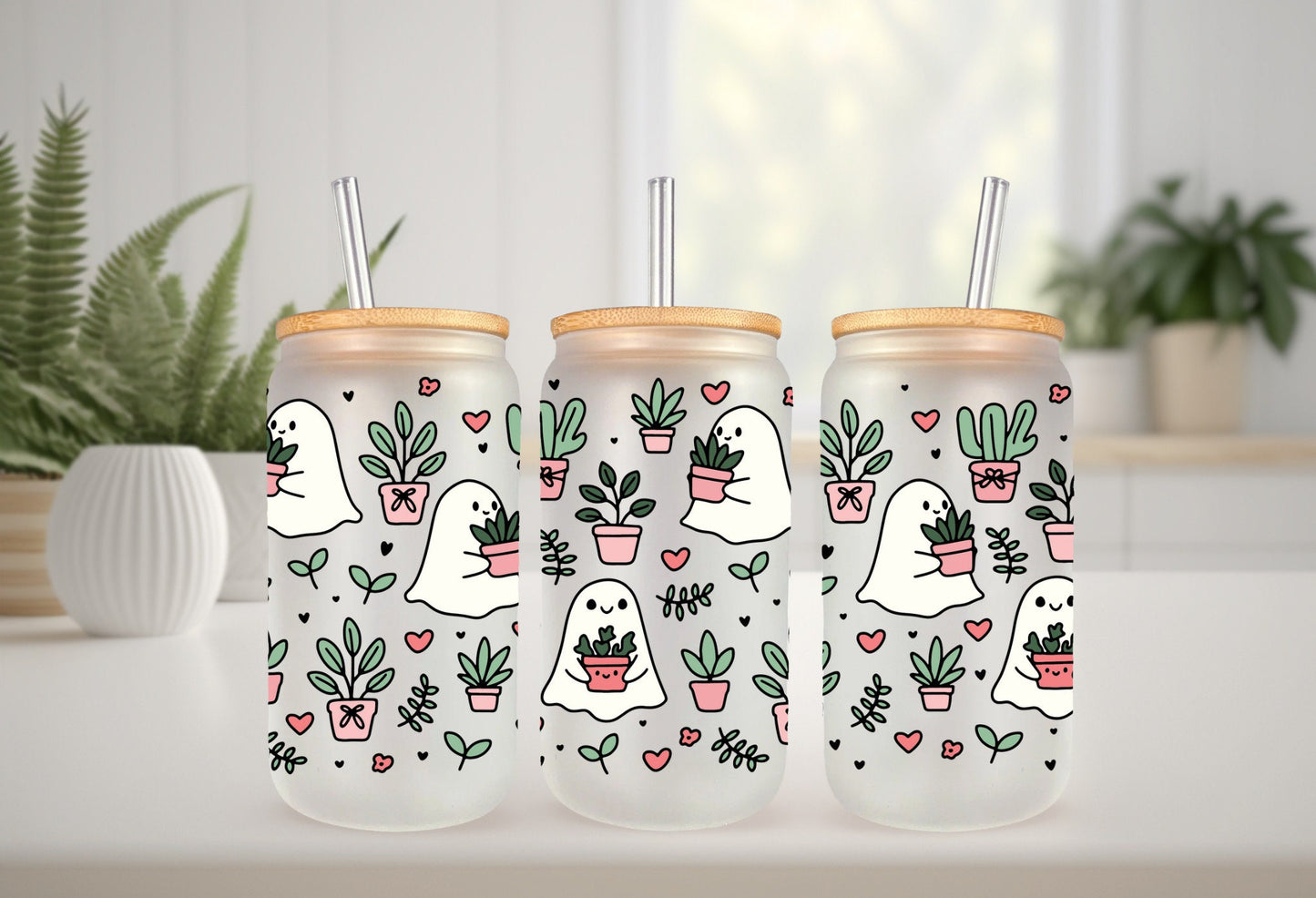 UVDTF Wrap Cute Plant Ghosts