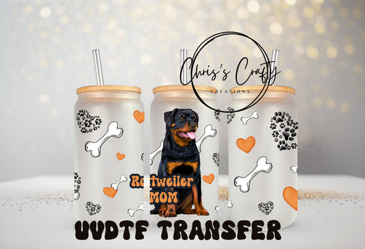UVDTF Wrap Rottweiler Mom