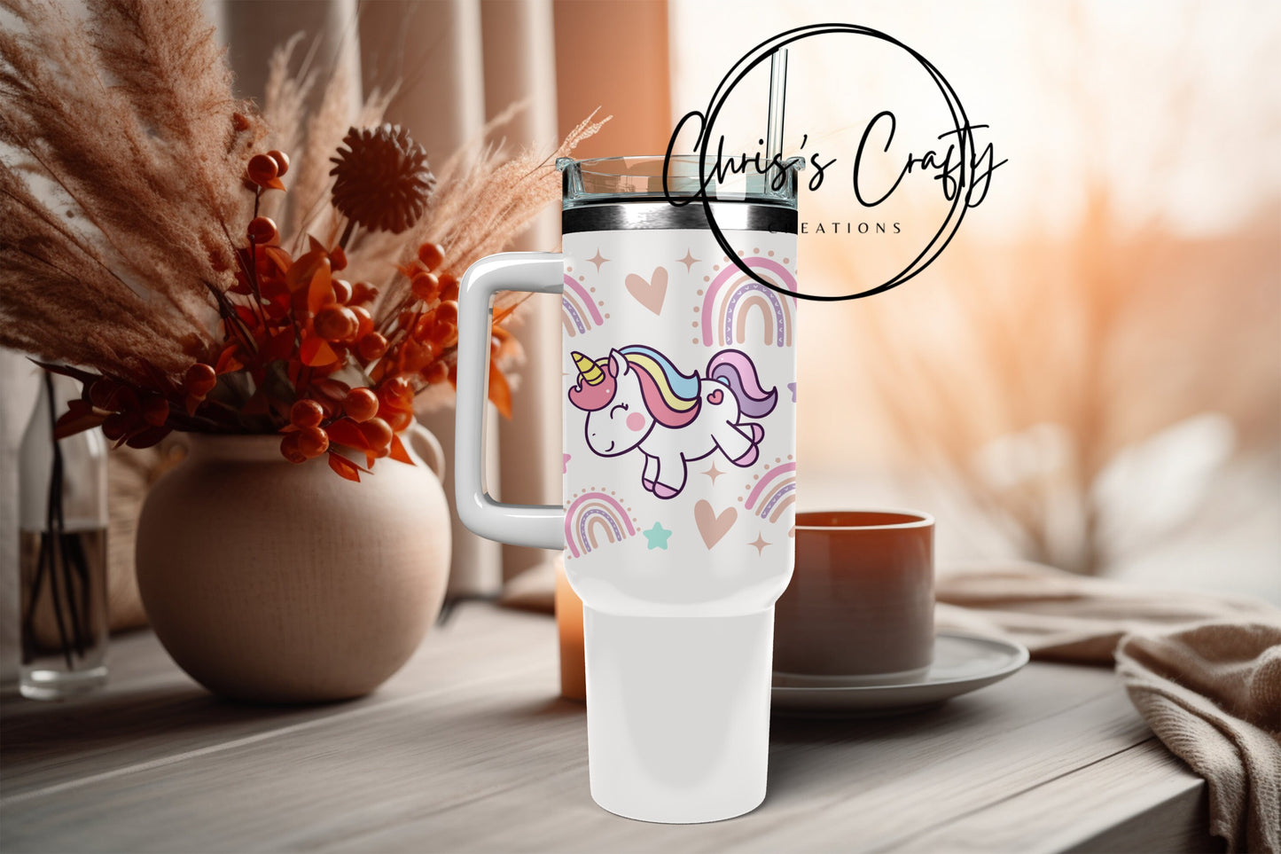 UVDTF Wrap Unicorns Rainbows 16 oz Can Glass Tumbler, Unicorn Wrap, Ready to Apply, Permanent Waterproof Adhesive