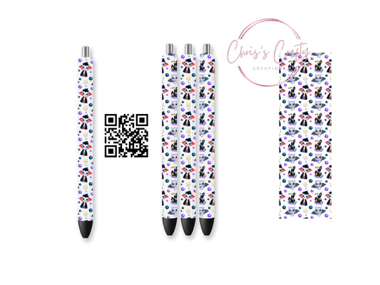 UVDTF Pen Wrap Halloween Cute Dracula Bat, Ready to Apply, Permanent Waterproof Adhesive