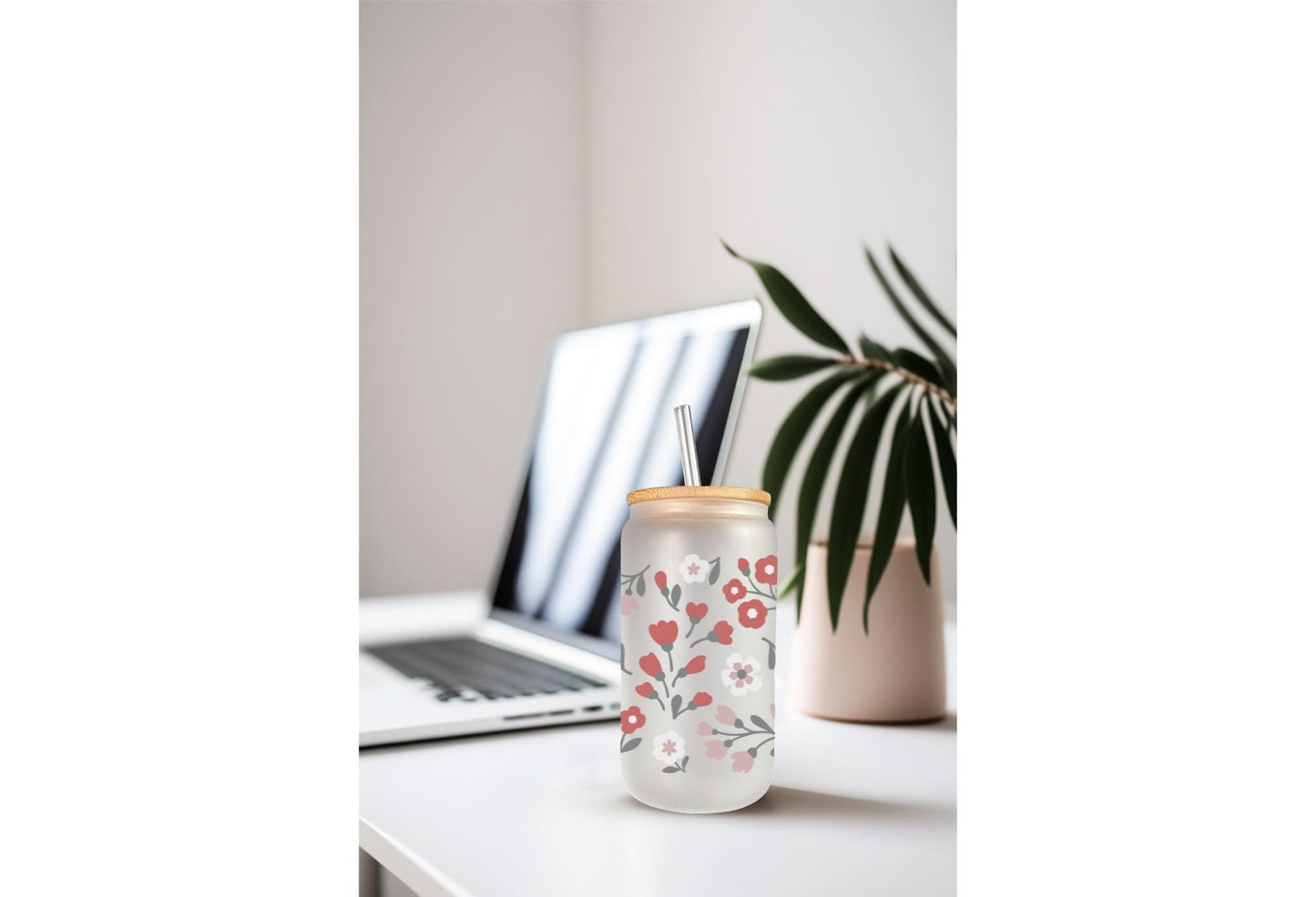 UVDTF Wrap Floral Summer Bloom for 16oz Can Glass Mug Tumbler, Flower Wrap, Ready to Apply, Permanent Waterproof Adhesive