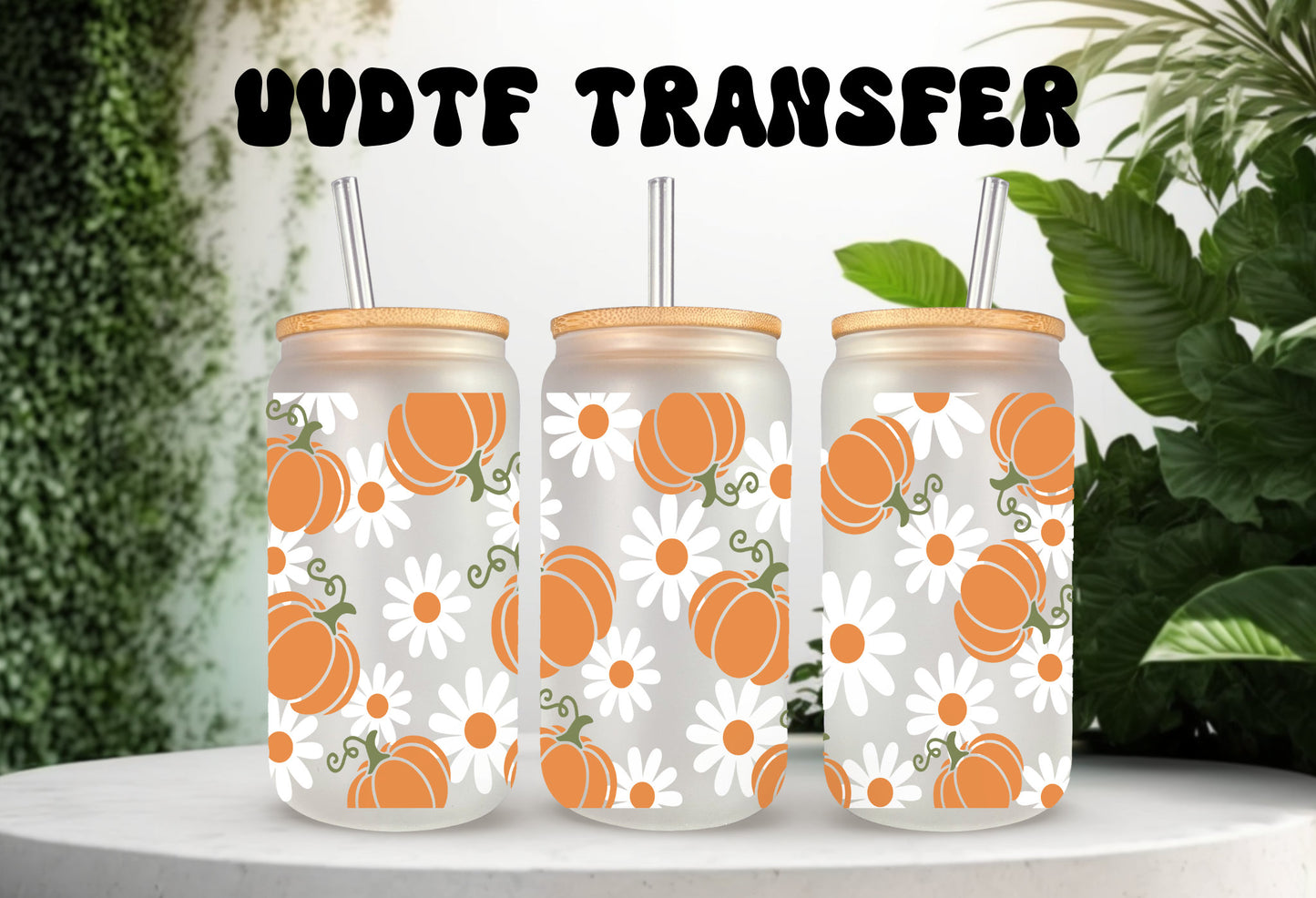 UVDTF Wrap Pumpkin Daisies