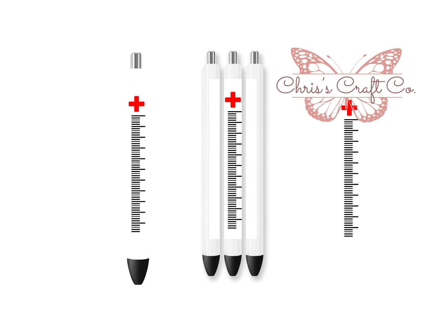 UVDTF Pen Wrap Medical Syringe, Nurse Phlebotomist, Ready to Apply, Permanent Waterproof Adhesive