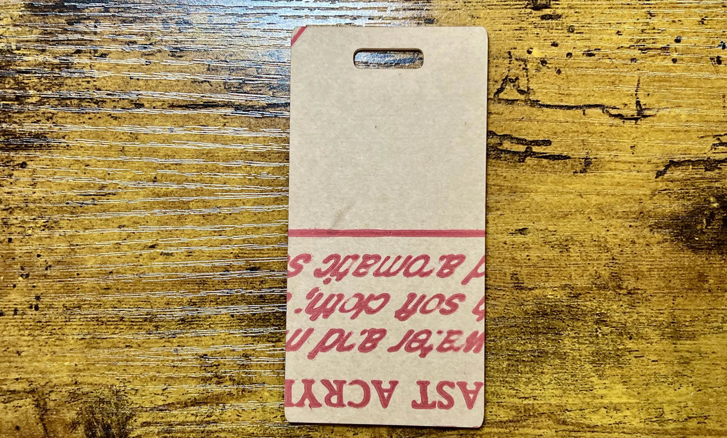 Clear Acrylic Badge Buddy Blank: Customizable ID Tag