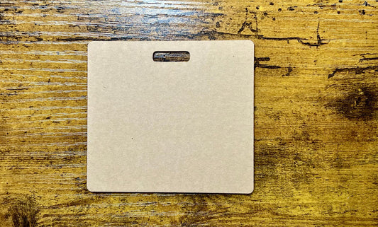 Clear Acrylic Badge Buddy Blank: Customizable ID Tag