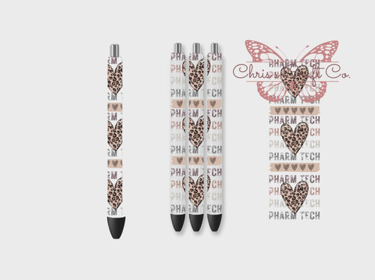 UVDTF Pen Pharmacy Tech, Pharmacist Wrap, Ready to apply, Permanent Waterproof Adhesive