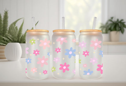 UVDTF Wrap Pastel Retro Flowers