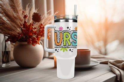 UVDTF Wrap Retro Nurse Dalmatian Dots for 16oz Can Glass Mug Tumbler,  Nurse Gift, Ready to Apply, Permanent Adhesive, Exclusive Design
