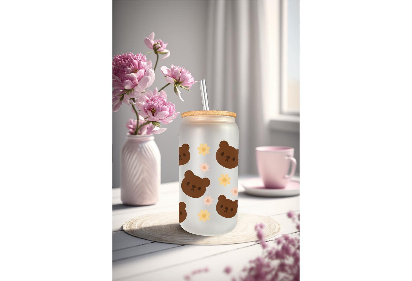 UVDTF Wrap Teddy Bear Dark Brown