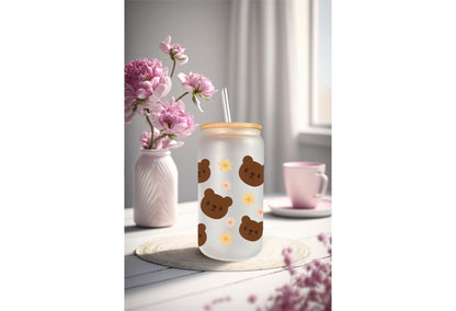 UVDTF Wrap Teddy Bear Dark Brown