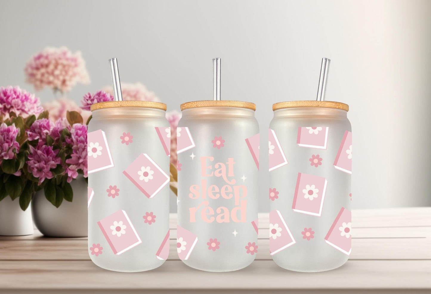 UVDTF Wrap Books Eat Sleep Read