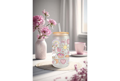 UVDTF Wrap Spring Floral Goose Picnic 16oz Can Glass Mug Tumbler Wrap, White Goose, Ready to apply, Permanent Waterproof Adhesive