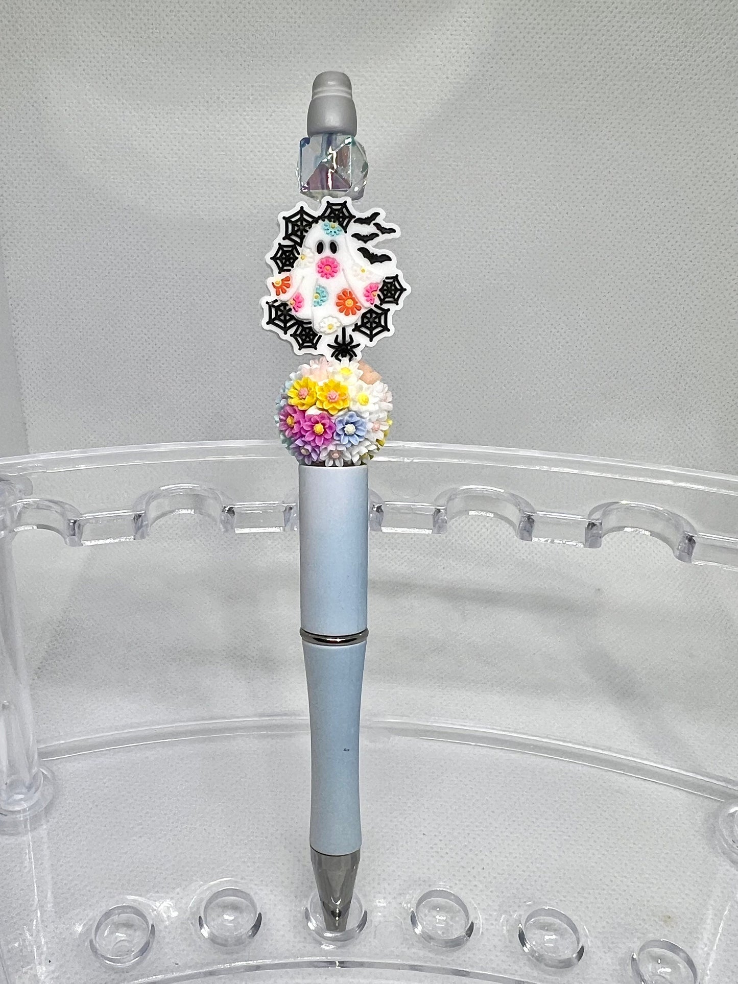 Beaded Pen Floral Ghost Bat Webs