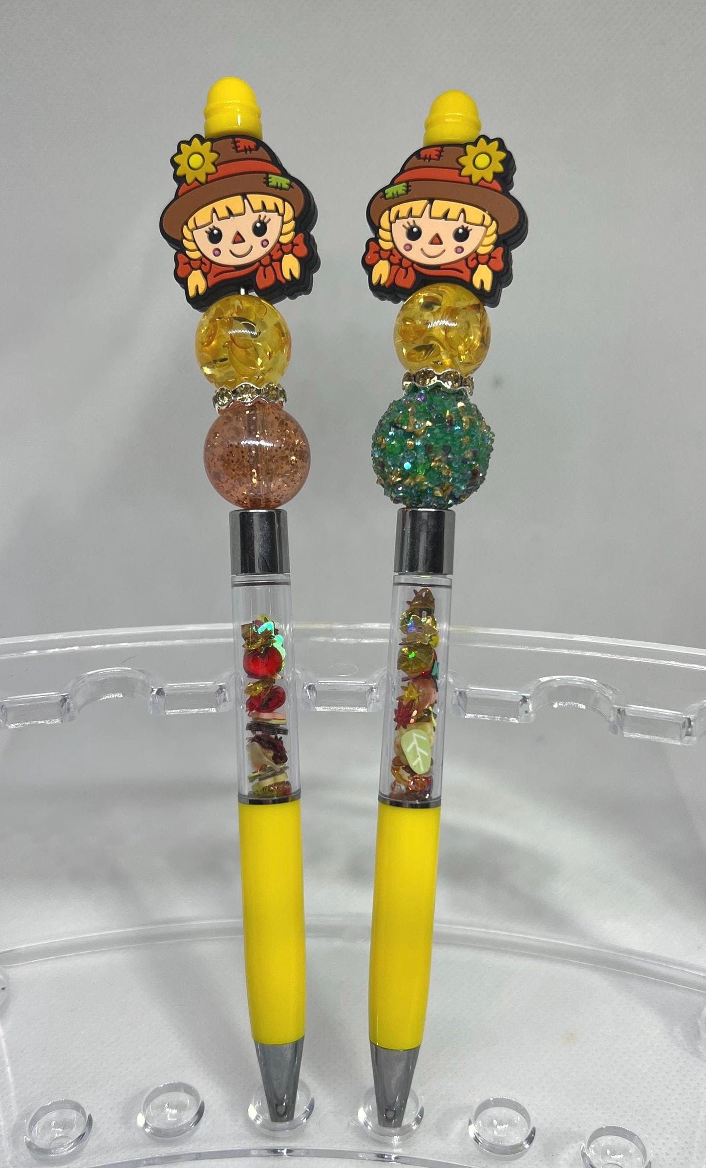 Beaded Pen Scarecrow Ink Pen, Fall Pen, Nurse Gifts, Teacher Gifts, Graduation Gifts, Gifts for Her, Retractable Pen