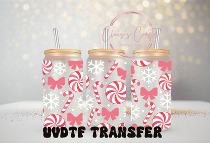 UVDTF Wrap Christmas Peppermint Candy