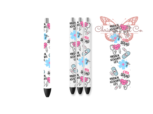 UV DTF Pen Wrap only Medical Assistant Squad Life