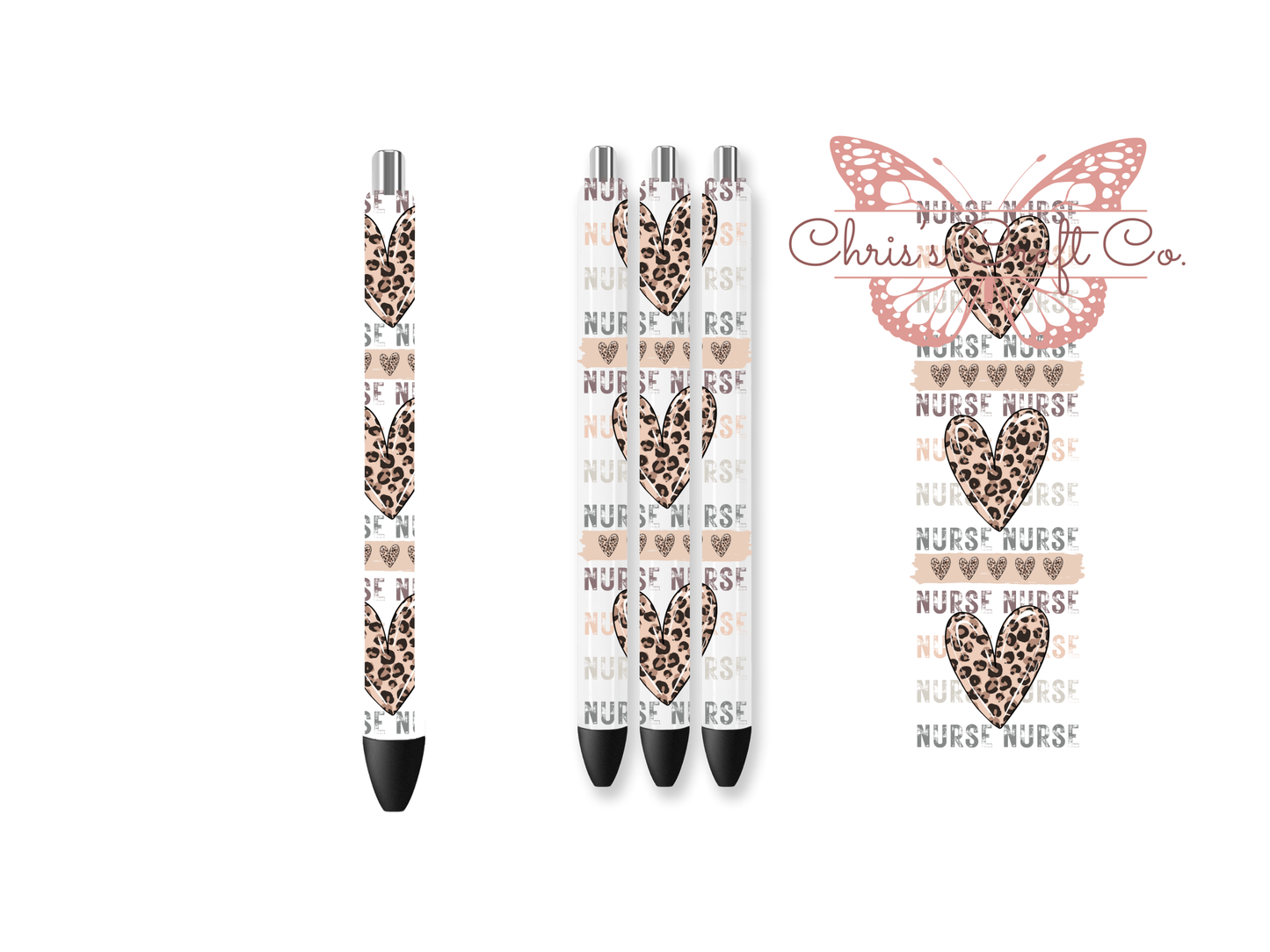 UVDTF Pen Wrap Nurse, Ready to Apply, Permanent Waterproof Adhesive