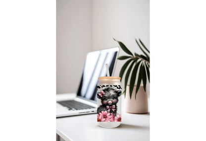 UVDTF Wrap Highland Cow Daisy Leopard Print 16oz Can Glass Mug Tumbler Wrap, Geese Wrap, Ready to apply, Permanent Adhesive