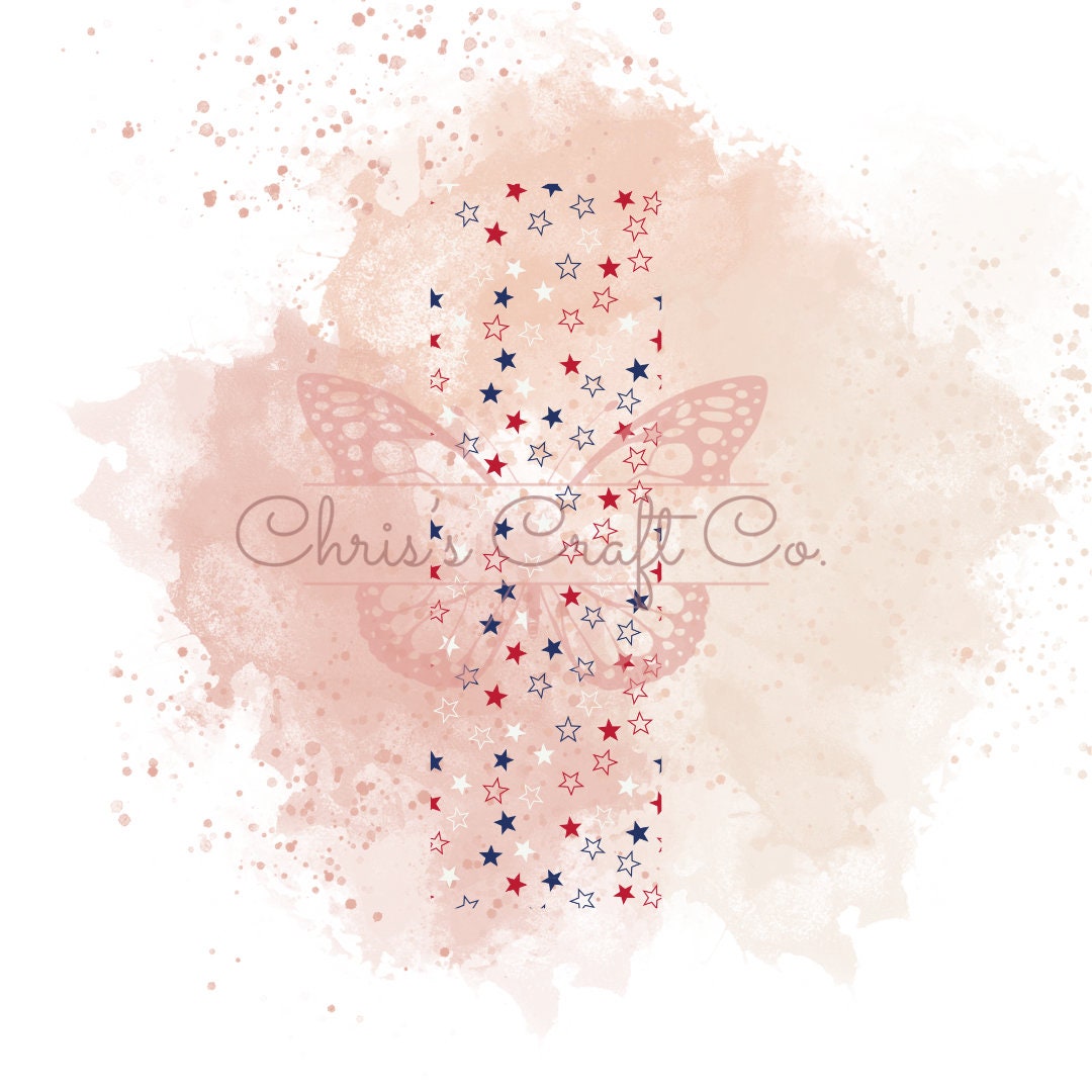 UVDTF Pen Wrap Stars Red White Blue, Patriotic Pen wrap, Pen Wrap, Epoxy Pen Wrap, Ink Joy Pen Wrap, Permanent Waterproof Adhesive