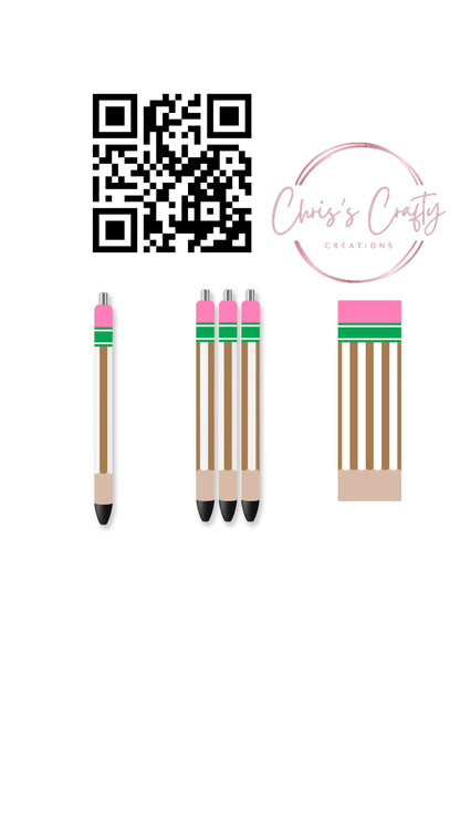 UVDTF Pen Wrap Teacher, Ready to Apply, Permanent Waterproof Adhesive