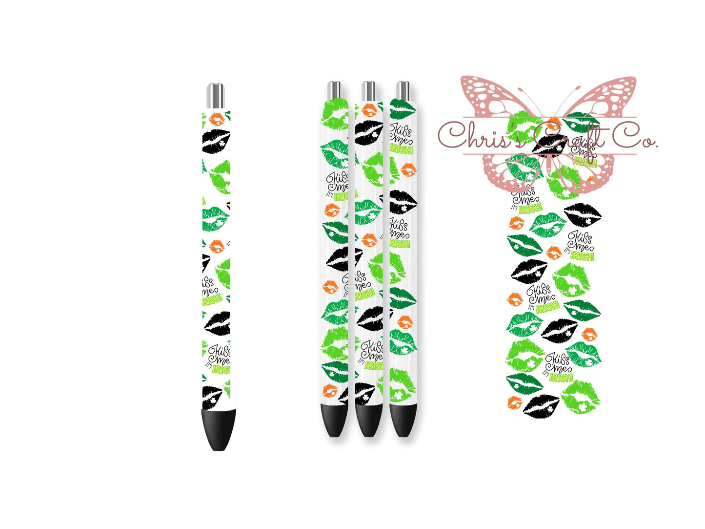 UVDTF Pen Wrap St. Patrick’s Day, Ready to Apply, Permanent Waterproof Adhesive