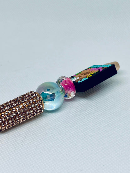 Beaded Pen Highland Cow Just a Little Moody