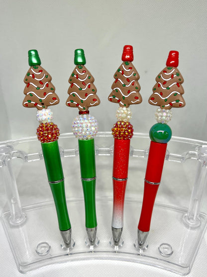 Beaded Pen Christmas Tree Cakes Ink Pen, Christmas Cake Pen, Nurse Gifts, Teacher Gifts, Graduation Gifts, Gifts for Her, Retractable Pen