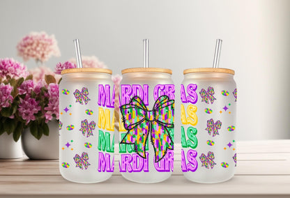 UVDTF Wrap Mardi Gras Coquette Bows