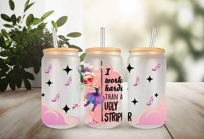 UVDTF Wrap Sarcasm Funny No Filter for 16oz Can Glass Mug Tumbler, Ready to Apply, Permanent Waterproof Adhesive (Copy)