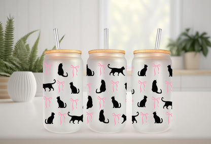 UVDTF Wrap Cat Coquette, Black Cat Wrap