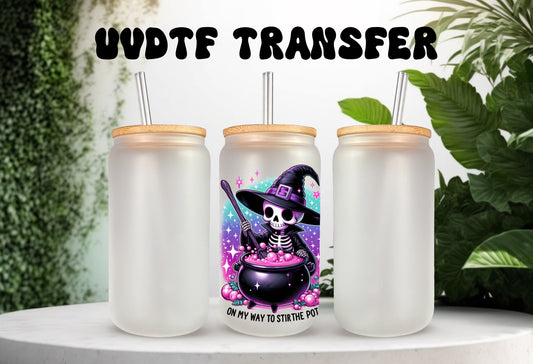UVDTF Decal Witch Here to Stir the Pot