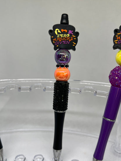 Beaded Pen Zero Amuck Given, Fun Pens Acrylic Beads, Custom Pen, Retractable Ink Pen, Gifts for her, Teacher, Nurses, Medical