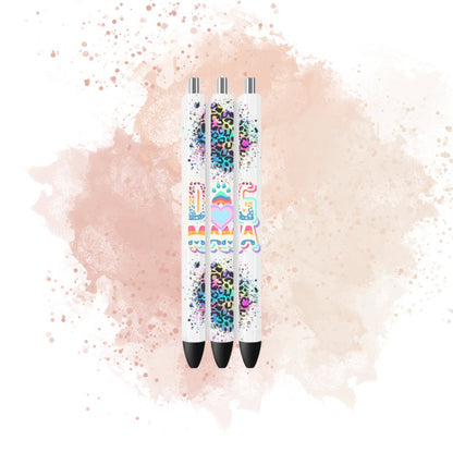 UVDTF Pen Wrap Dog Mama Leopard, Dog Mama, Ready to Apply, Permanent Waterproof Adhesive