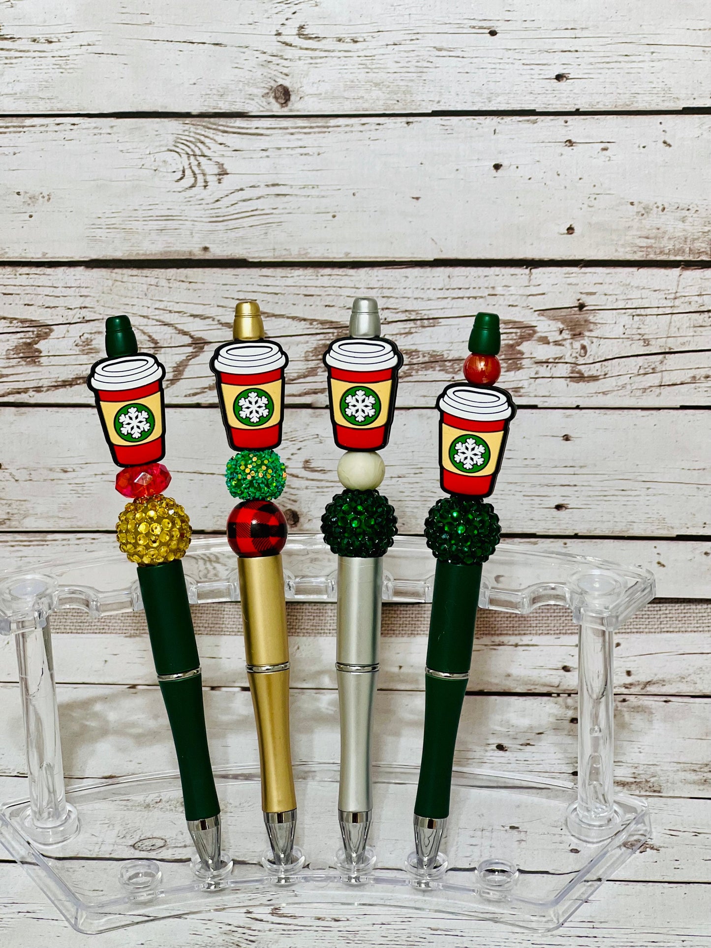Beaded Pen Christmas Coffee, Fun Pen
