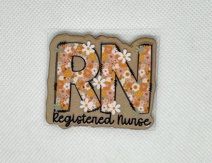 Acrylic Blank RN Retro UVDTF Decal Set, Diy Badge Reels, UVDTF sticker, Unfinished Badge Reel, Badge Reel Blanks