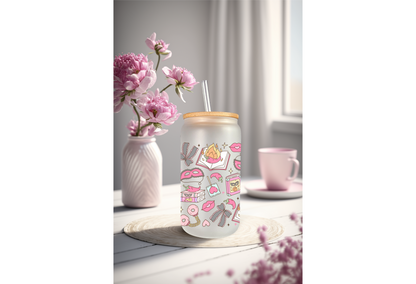 UVDTF Wrap Romance Smutty Books for 16oz Can Glass Mug Tumbler, Ready to apply, Permanent Waterproof Adhesive, Double Sided Option